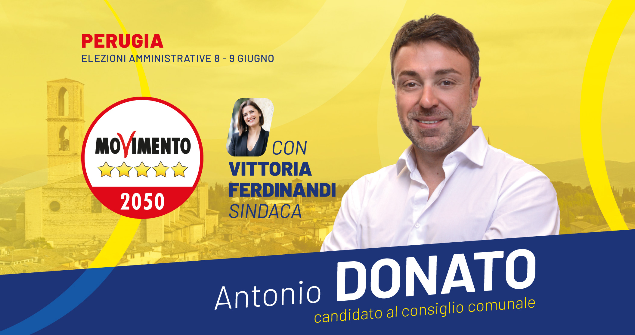 Antonio Donato Movimento 5 Stelle Perugia candidato